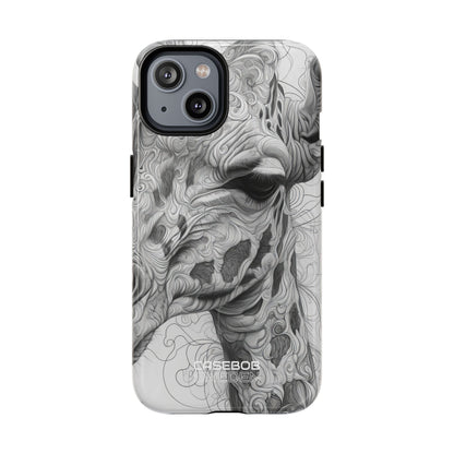 Swirling Giraffe Art iPhone 14 - Tough+
