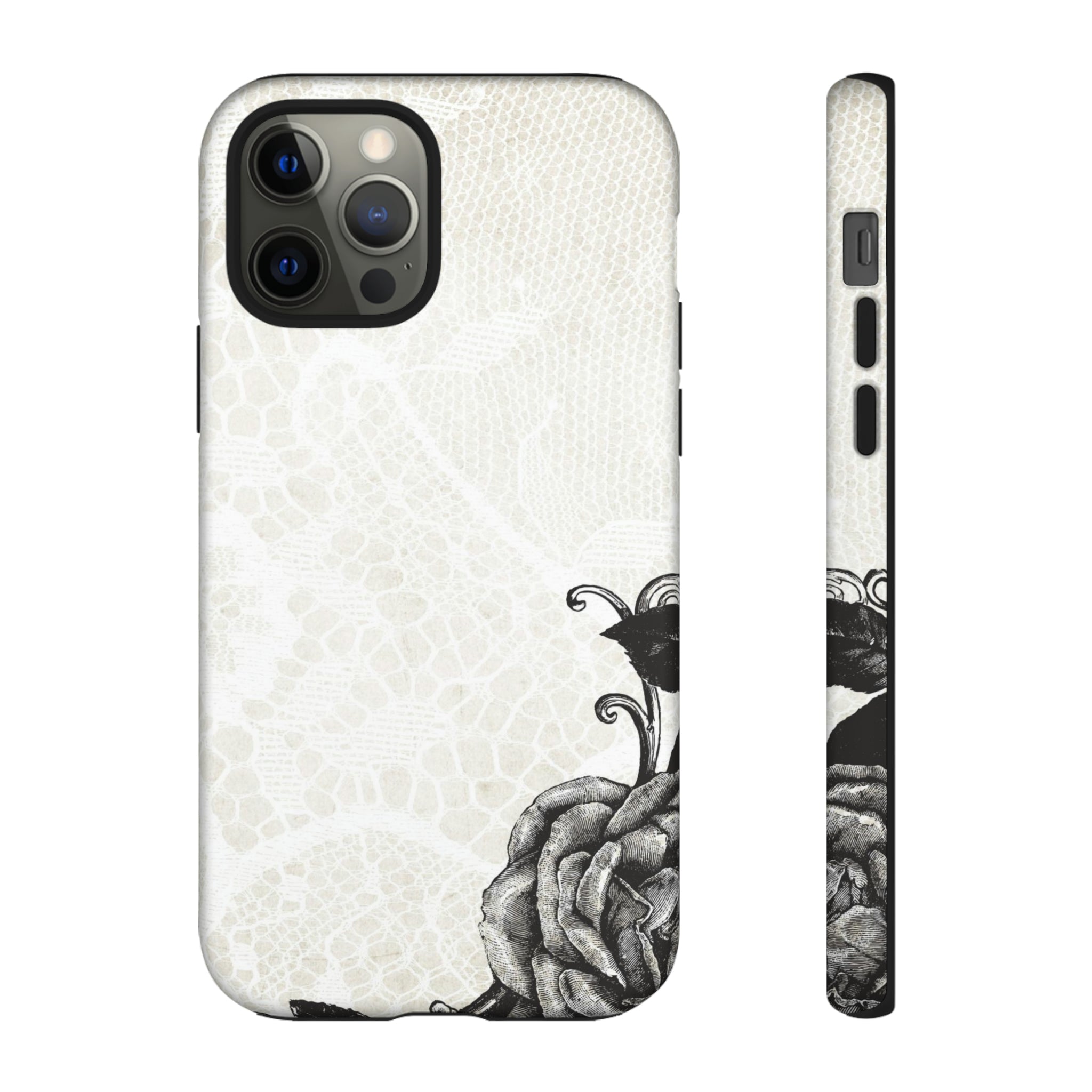 Rosett Gothic Flower - Protective Phone Case