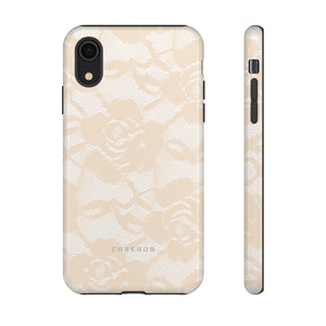 Ivory Lace Gothic Flower Phone Case - Protective - Protective Phone Case