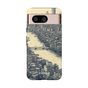 Nostalgic Metropolis | Protective Phone Case for Google Pixel