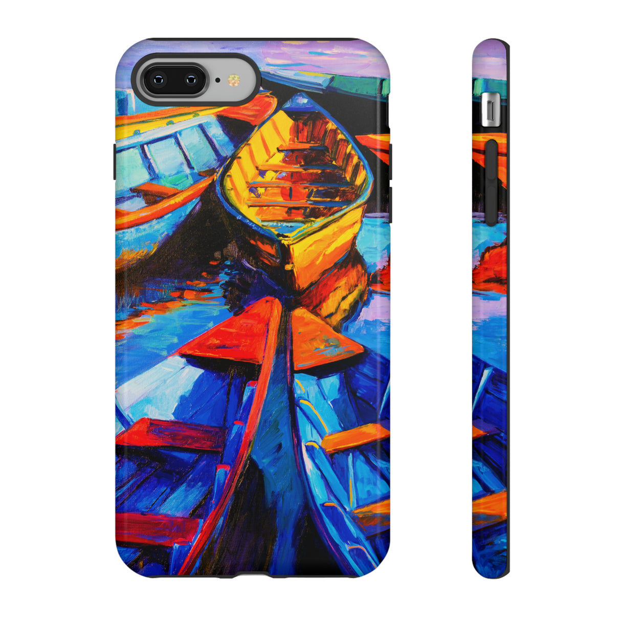 Oil painting - Wooden Boat - Protective Phone Case