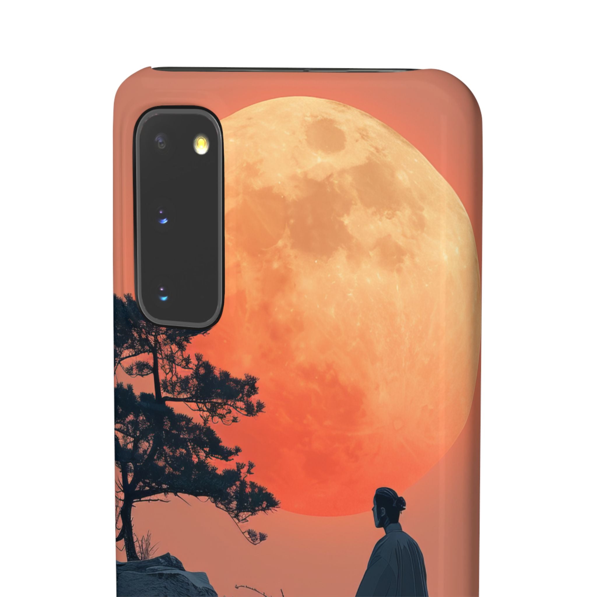 Zen Tranquility Under a Red Moon Samsung S20 - Slim Phone Case