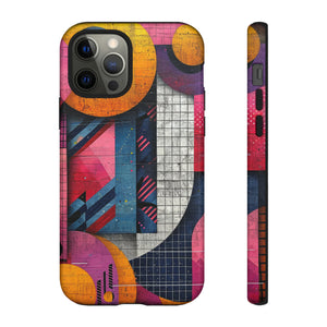 Lively Neon Geometry - Protective Phone Case