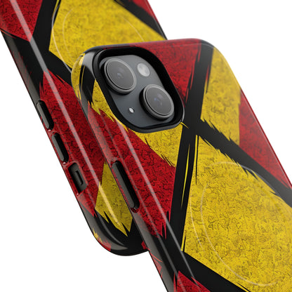 Cracked Diamond Grid iPhone 15 Plus - Tough+