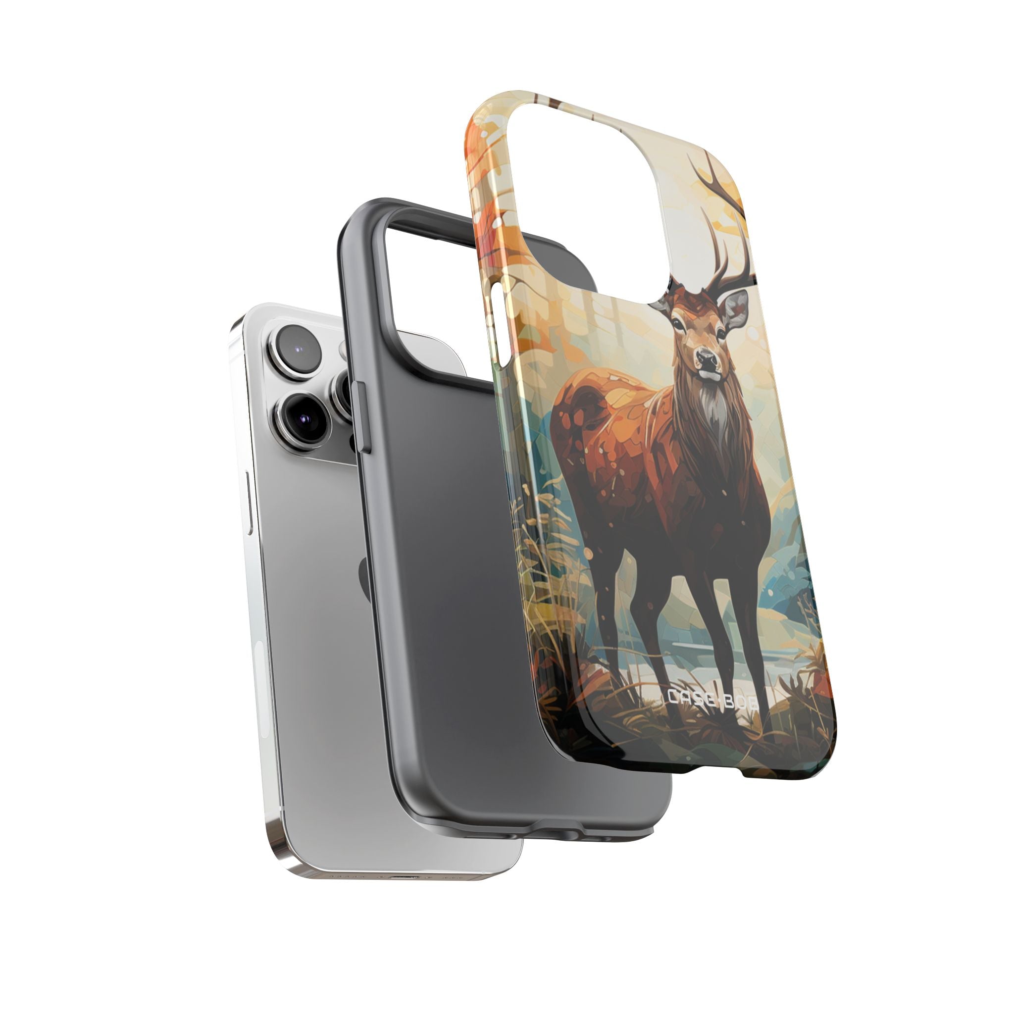 Glowing Stag iPhone 14 Pro Case - Tough