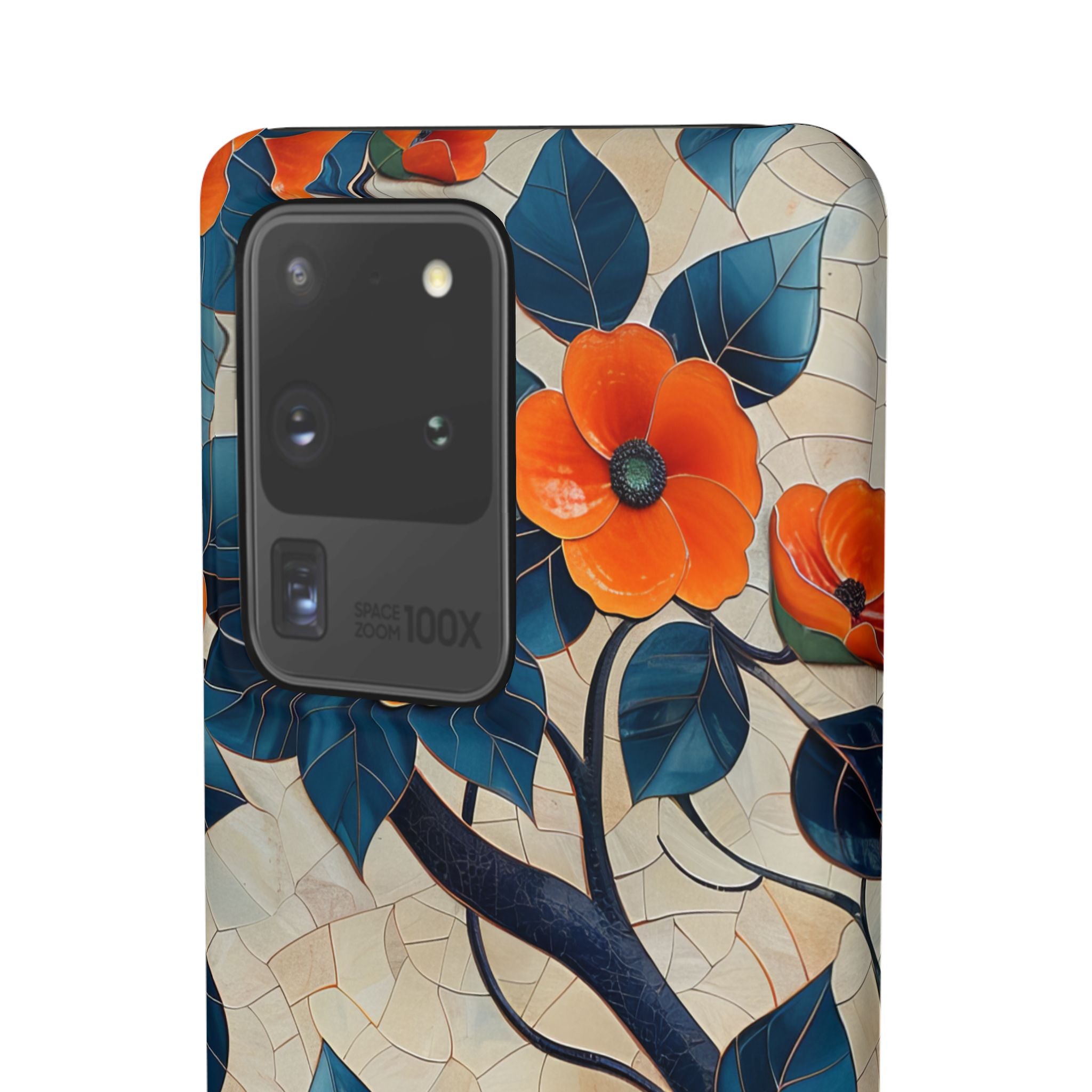 Orange Blossoms Mosaic Harmony Samsung S20 - Slim Phone Case