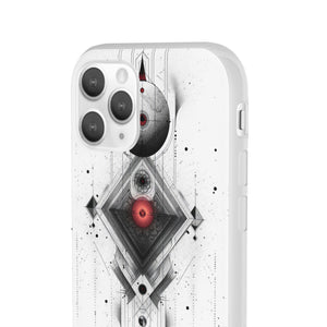 Red Geometry Harmony | Flexible Phone Case for iPhone