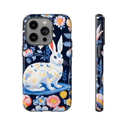 Floral Rabbit Dances - iPhone Case