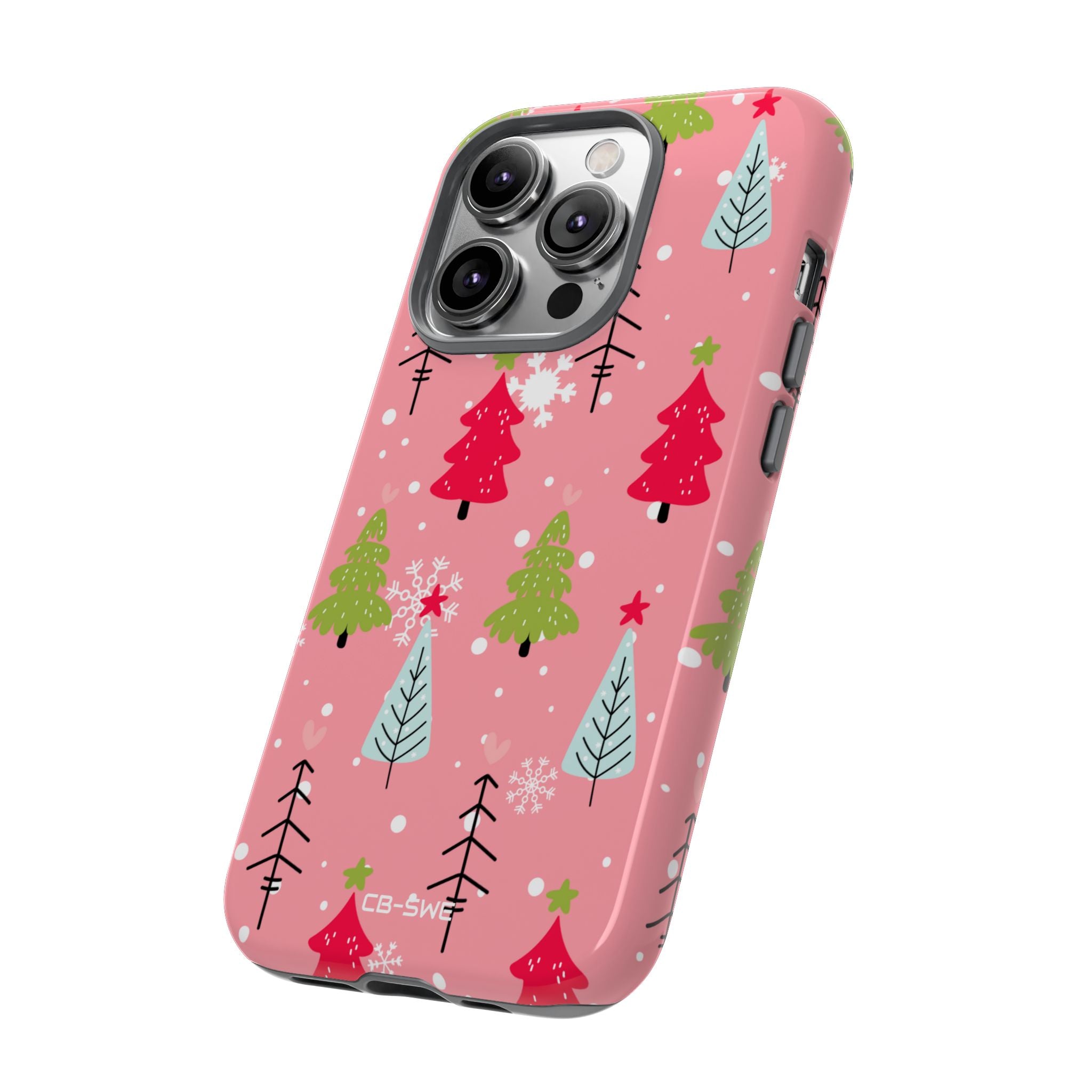 Festive Trees Dance - iPhone Case