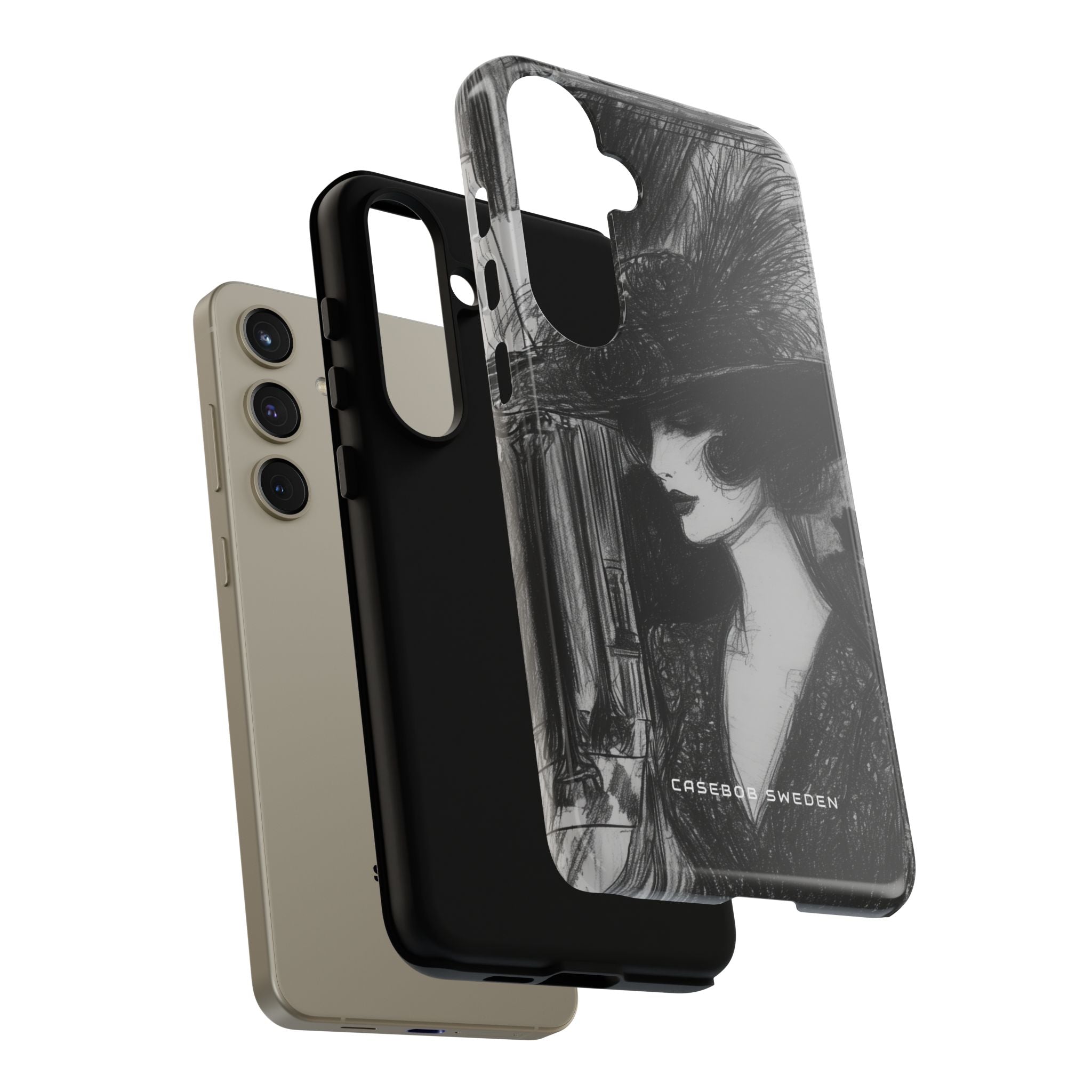 Timeless Elegance in Monochrome Samsung S24 - Tough Phone Case