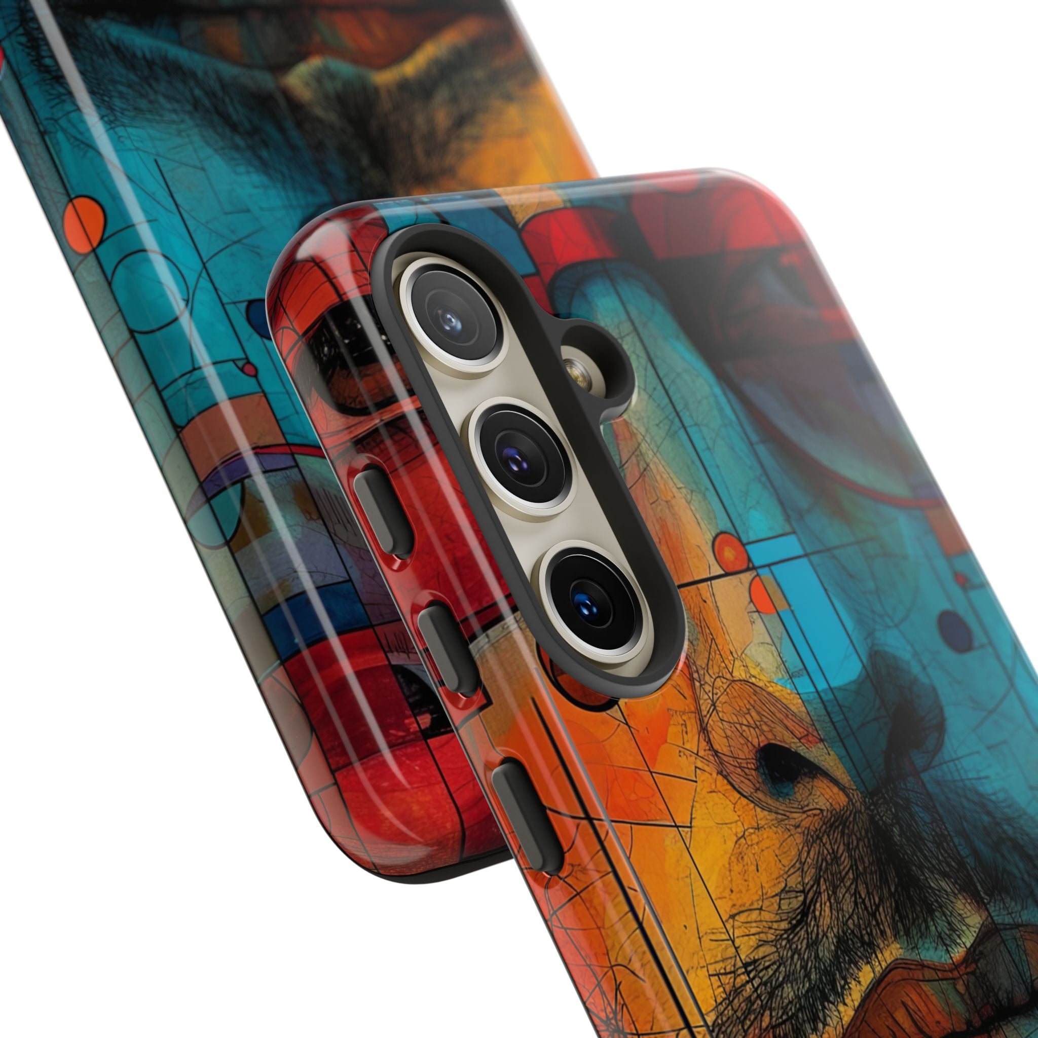 Volto con Occhiali Cubisti Samsung S24 - Tough
