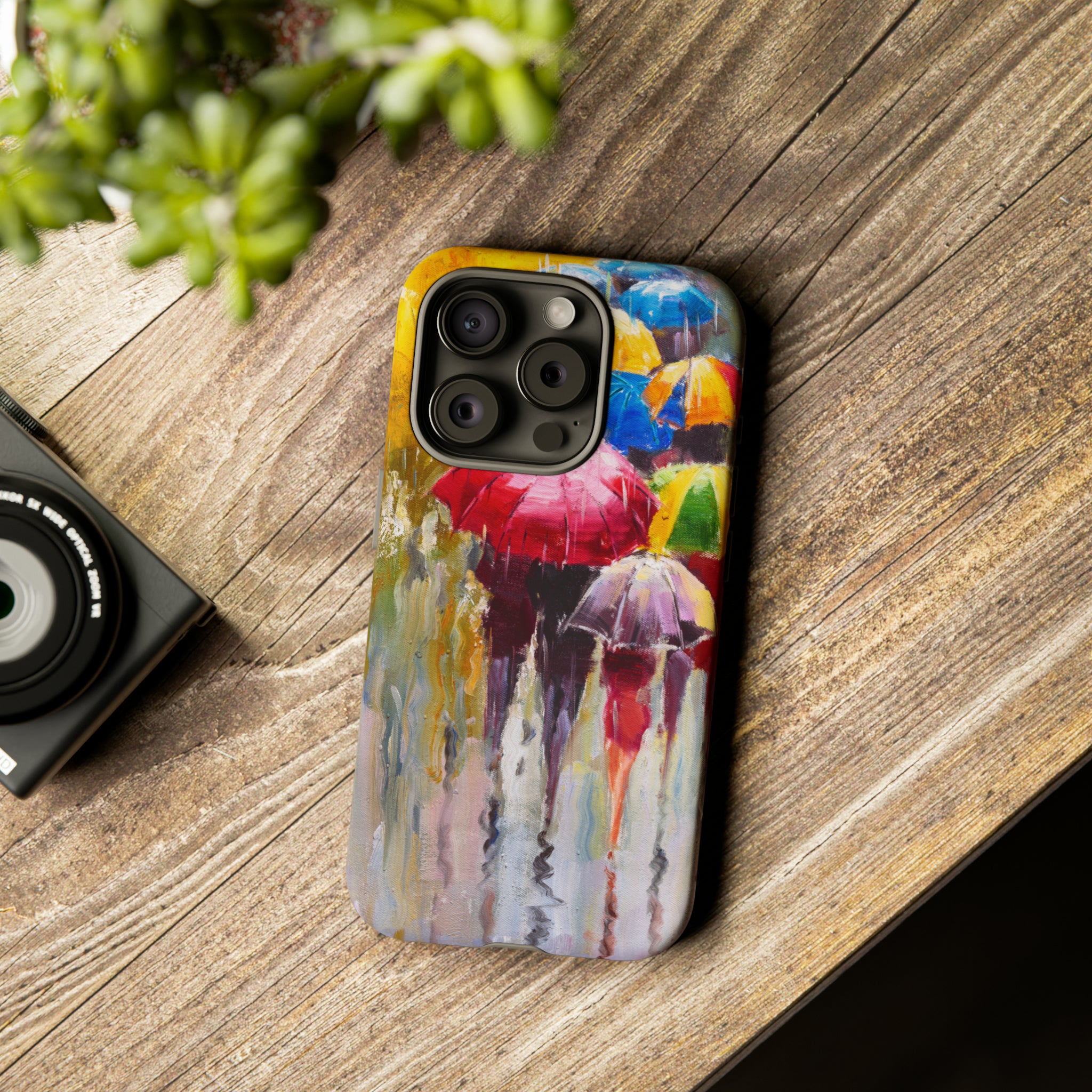 Oil Painting - Rainy Day - Protective Phone Case