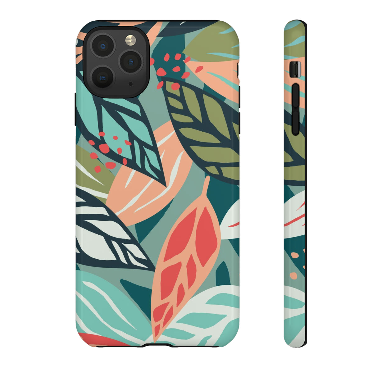 Mixed Tropical Leaf - Protective Phone Case