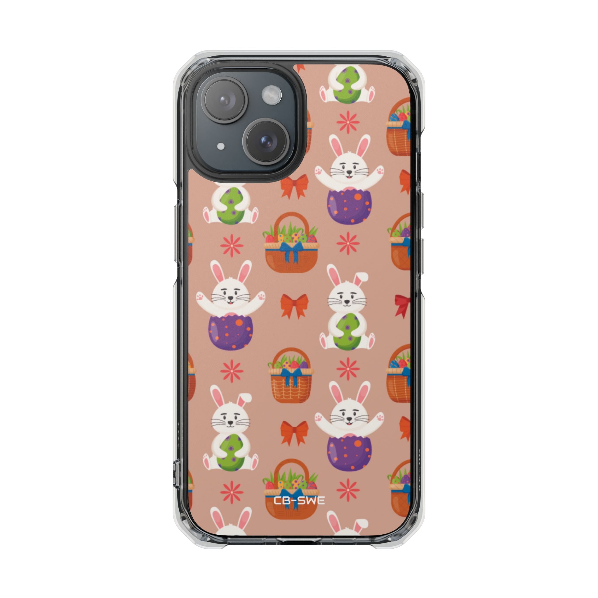 Bunnies Hold Eggs iPhone Case - Impact