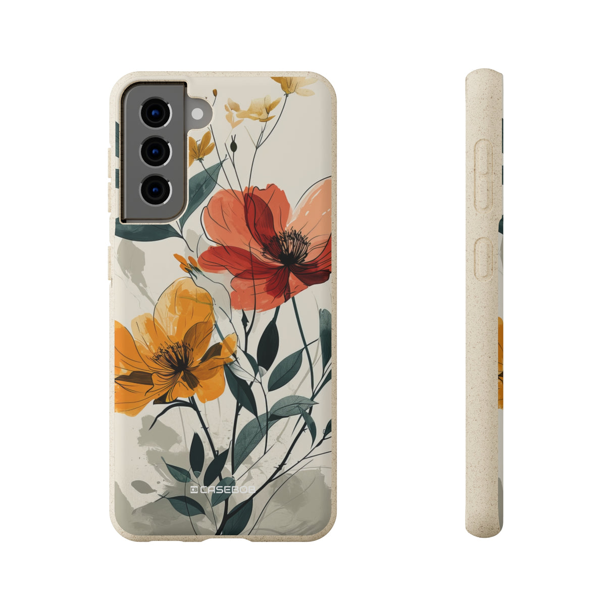 Serene Floral Harmony | Biodegradable Phone Case