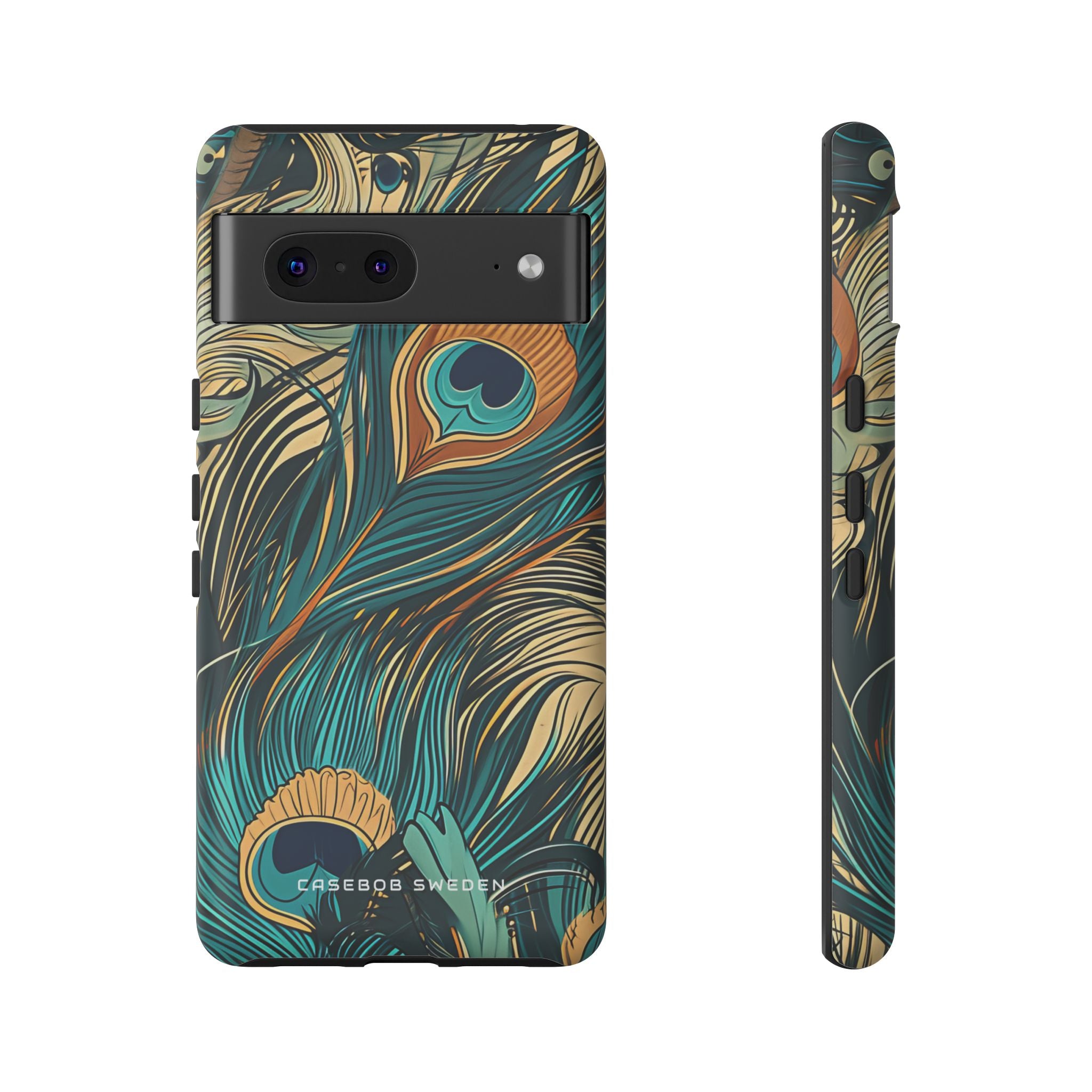 Art Nouveau Peacock Elegance Google Pixel 7 - Tough Phone Case