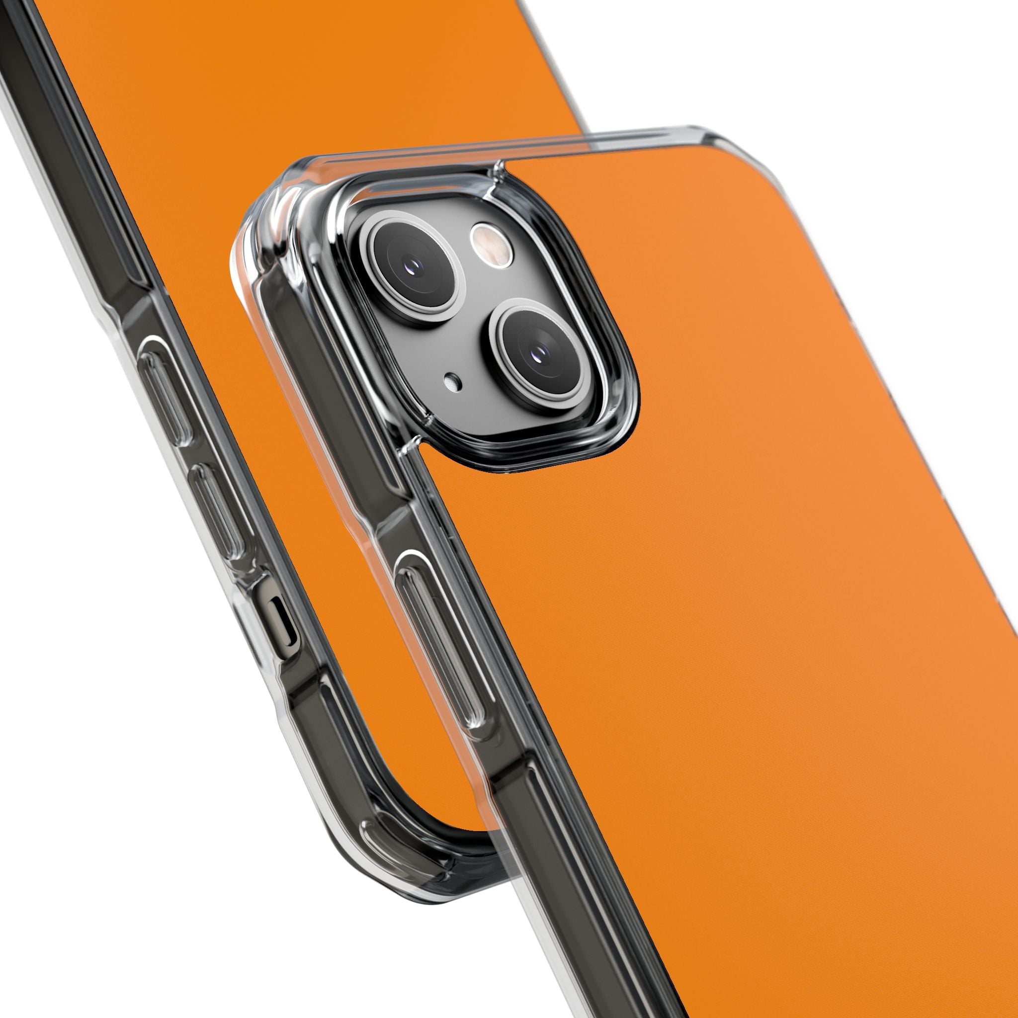 Dark Orange - Clear Impact Case for iPhone