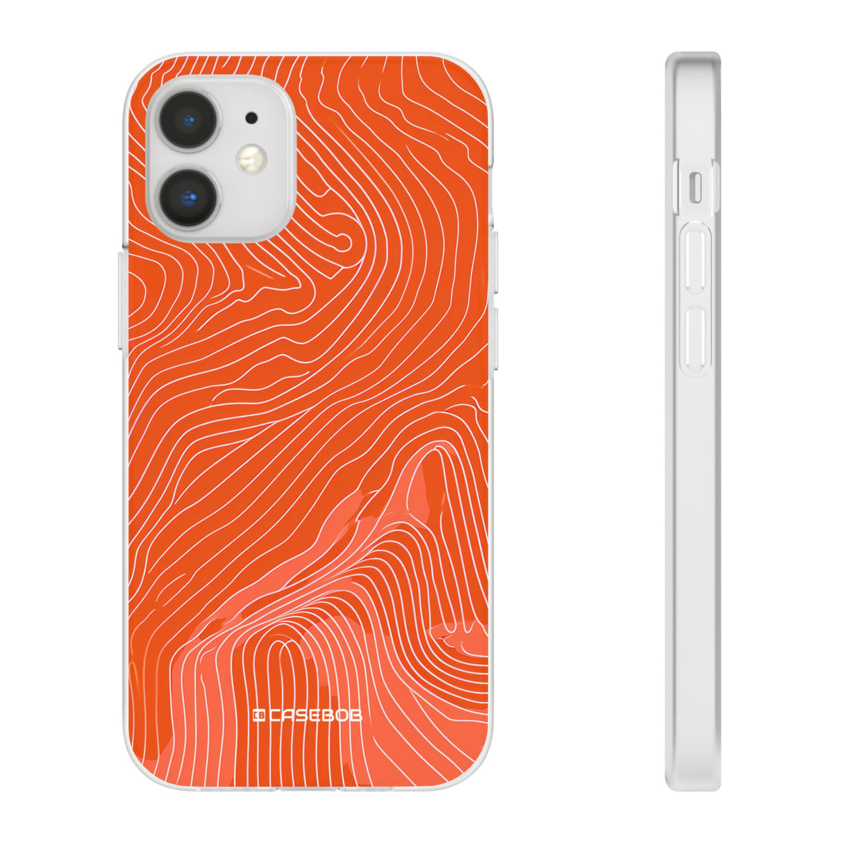 Pantone Tangerine Design | Handyhülle für iPhone (Flexible Hülle)