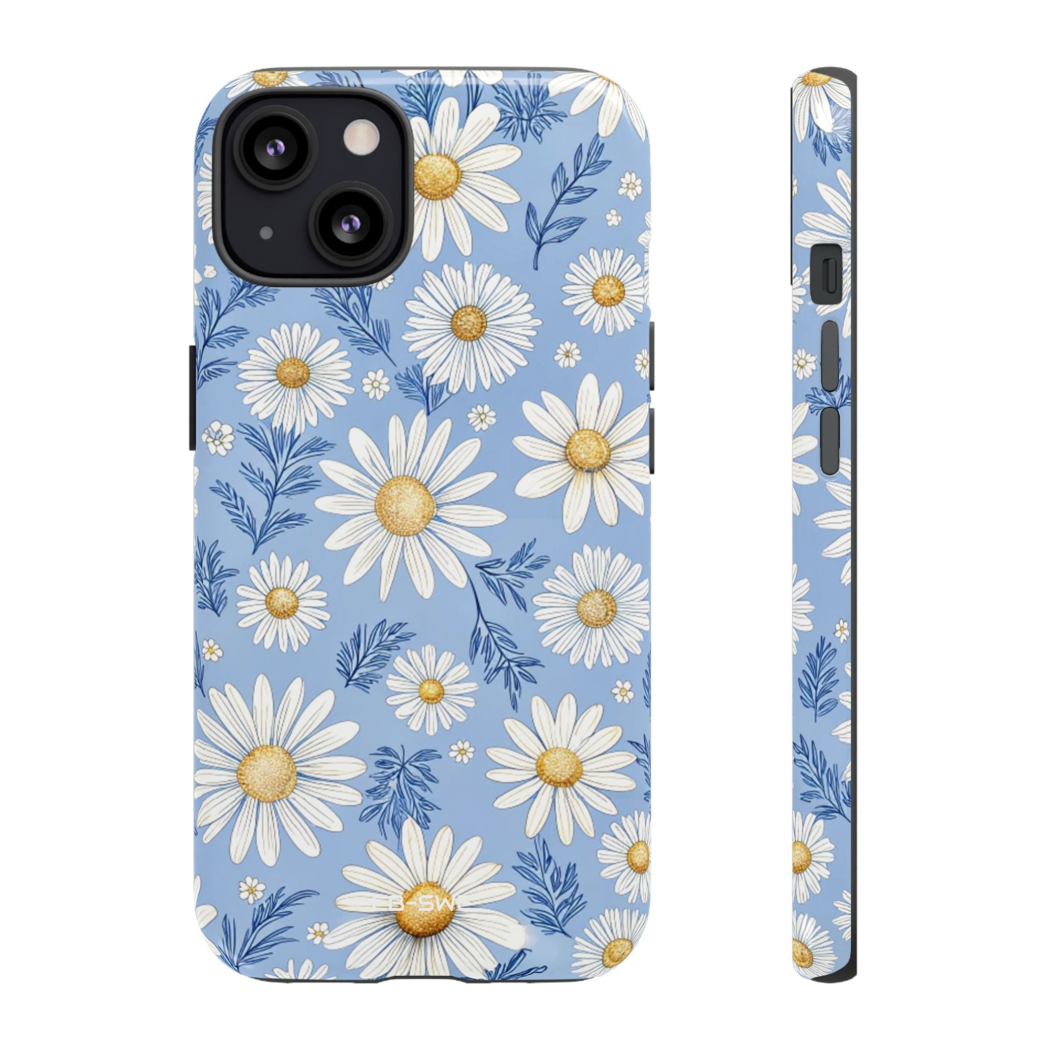 Daisies On Blue - iPhone Case
