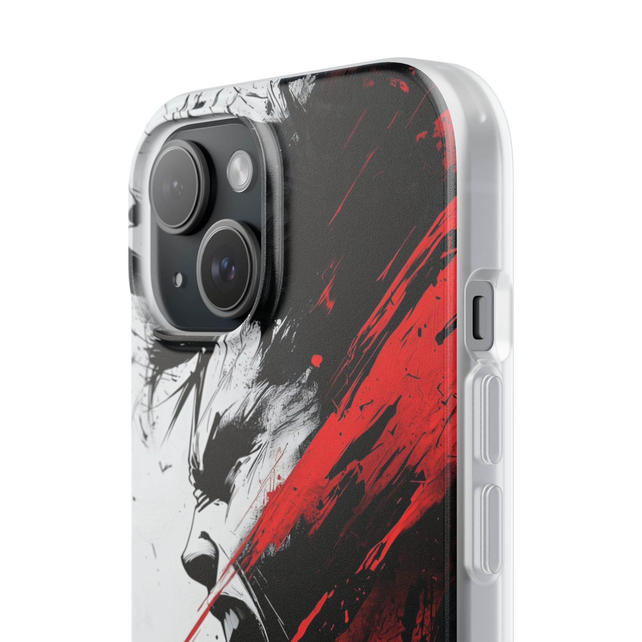 Yelling Profile Burst iPhone 15 Case - Soft