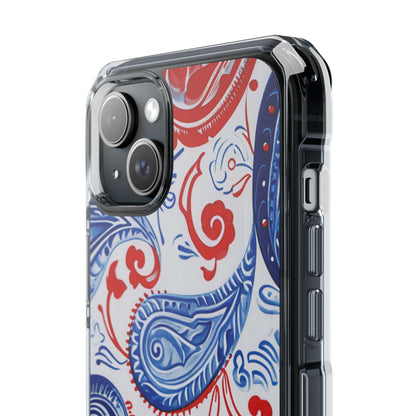 Vibrant Paisley Swirls iPhone 15 - Impact Clear+