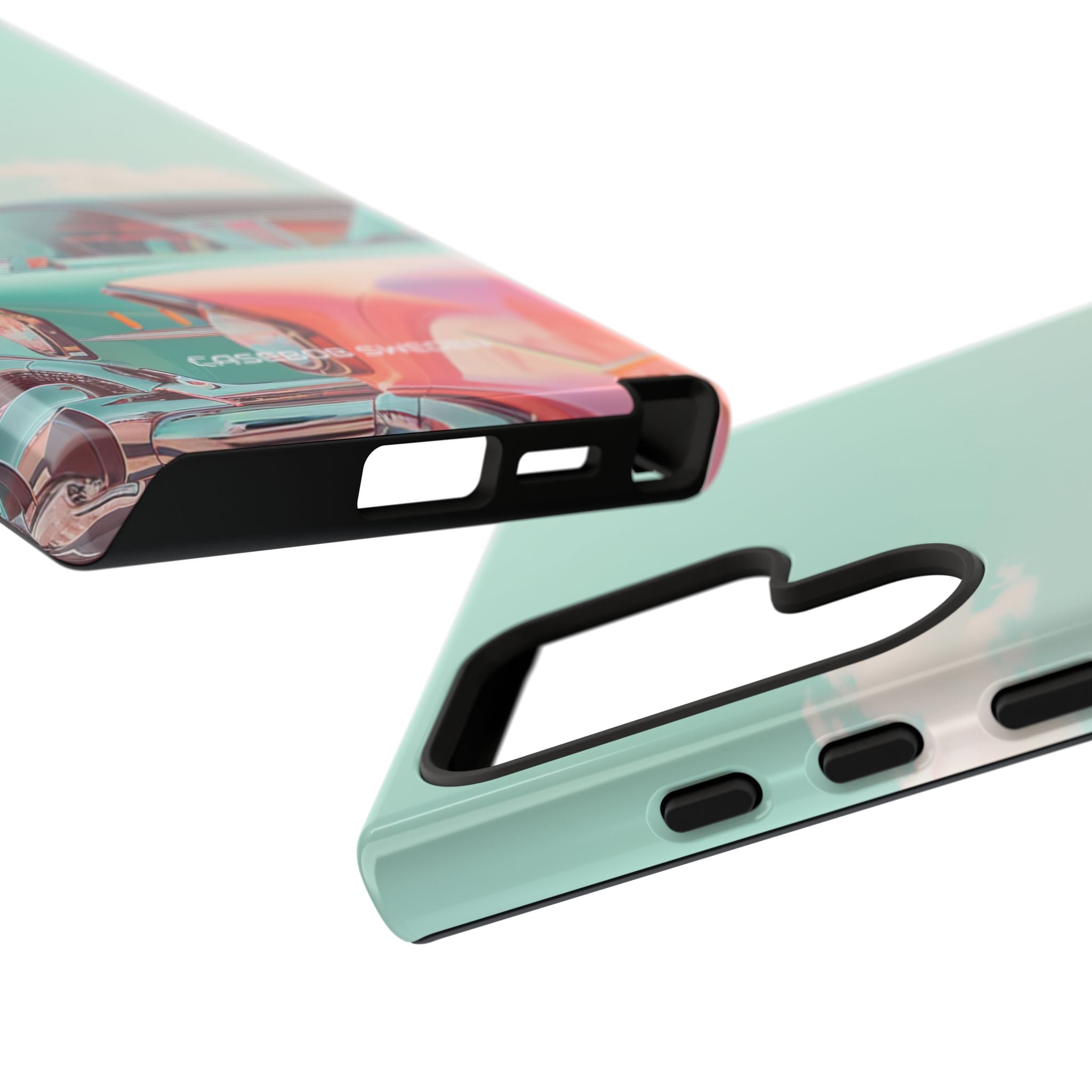 Vintage Turquoise Cars - Tough Samsung S24 Phone Case