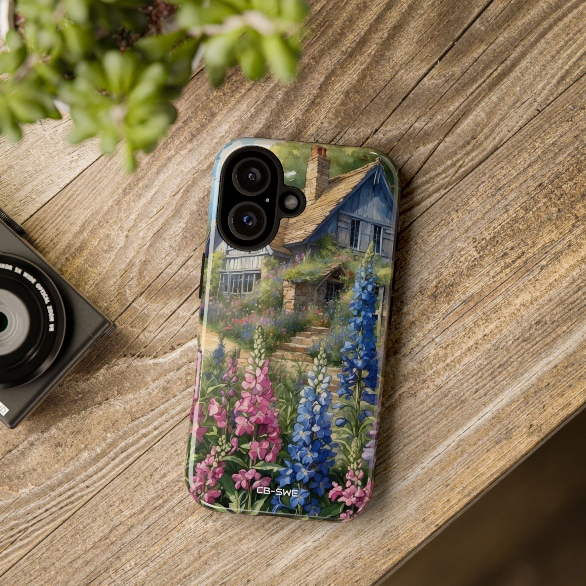 Cottage Surrounded Blossoms - iPhone Case