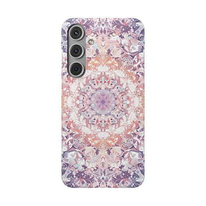 Purple Pink Mandala - Slim Samsung S24 Phone Case