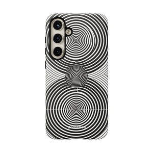 Dynamic Depth: Black and White Op-Art - For Samsung S24