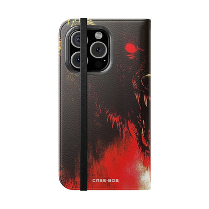 Wolf Moon Glare - iPhone 16 Pro Case - Wallet