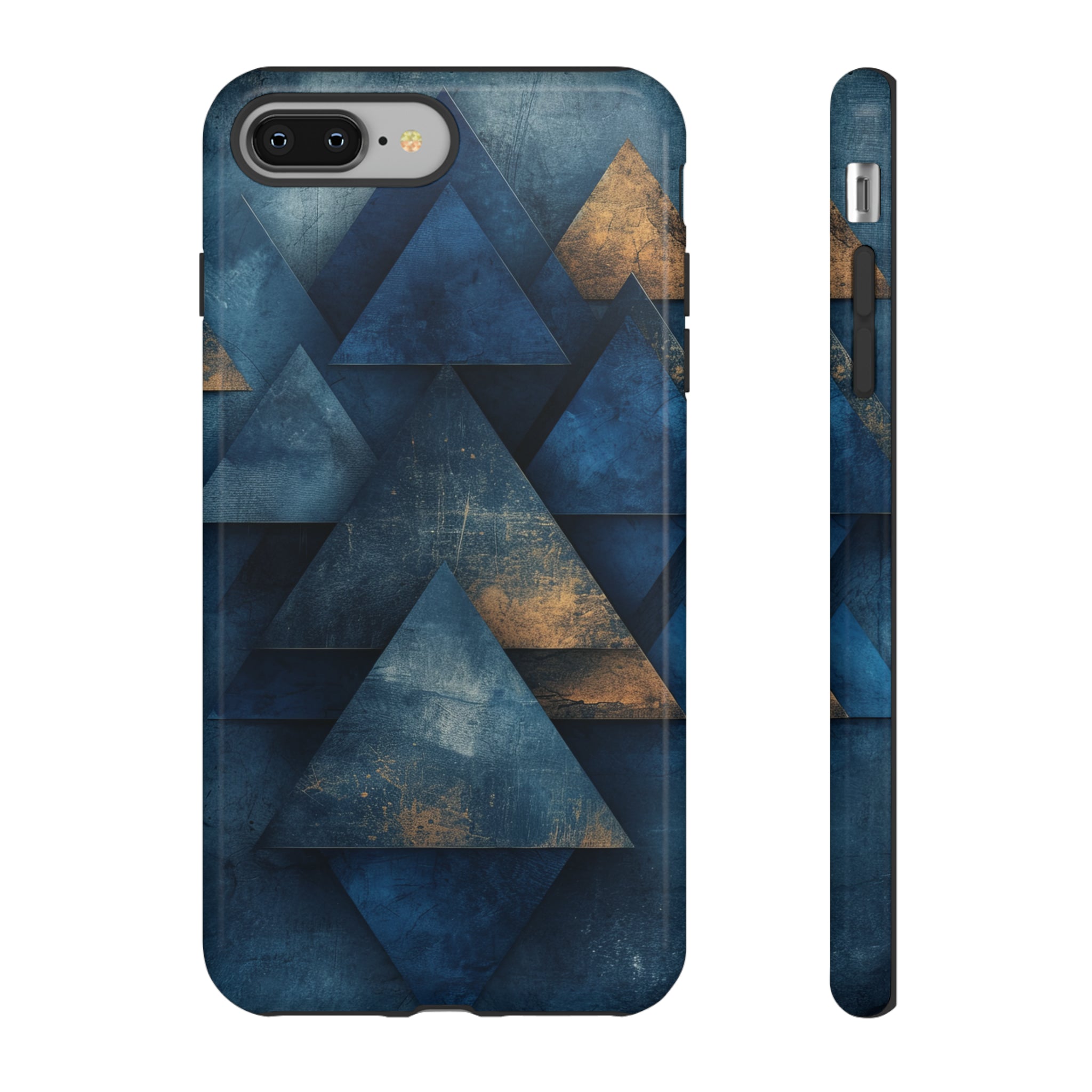 Blue Geometric Harmony - Protective Phone Case