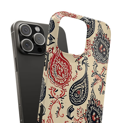 Vintage Paisley Elegance iPhone 16 - Slim Phone Case