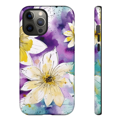 Vibrant Watercolor Flowers - iPhone Case