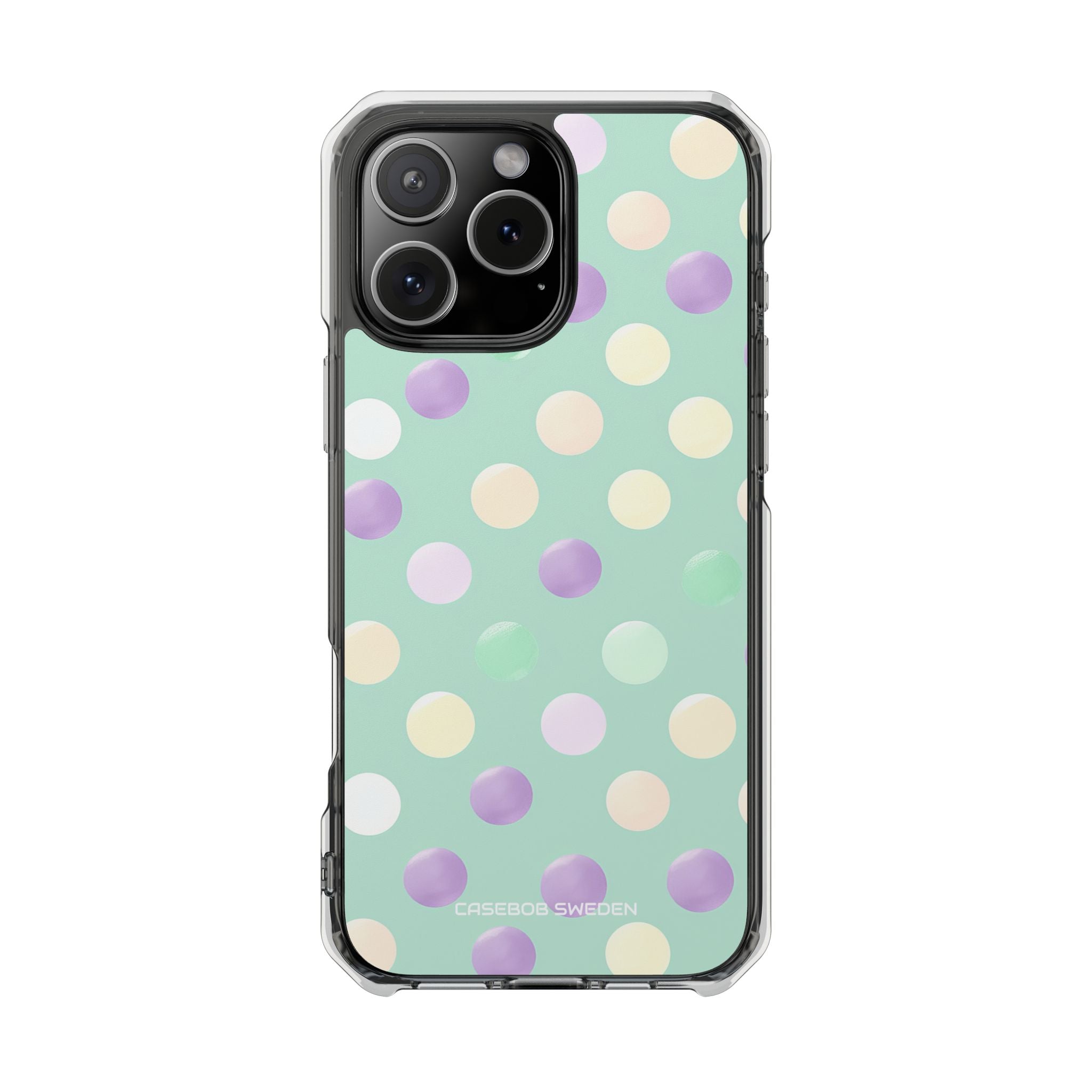 Pastel Polka Dots - Clear Impact iPhone 16 Phone Case