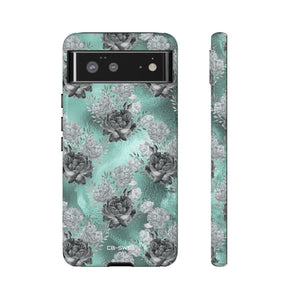 Teal Floral Elegance - Google Pixel Case