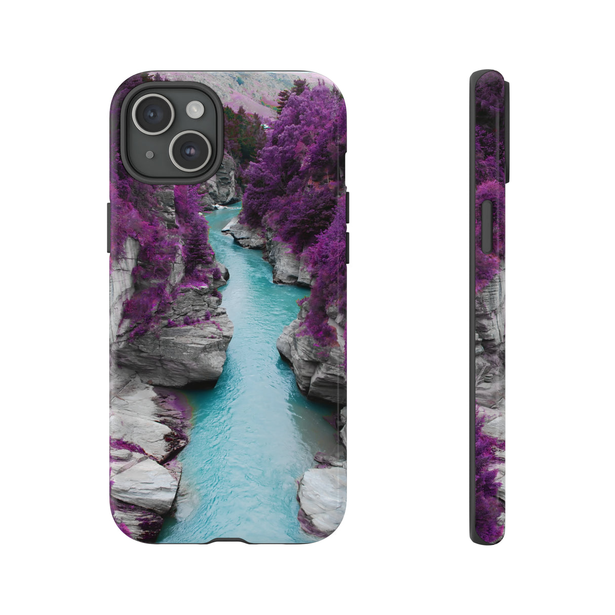 Purple Pine Forest - Protective Phone Case