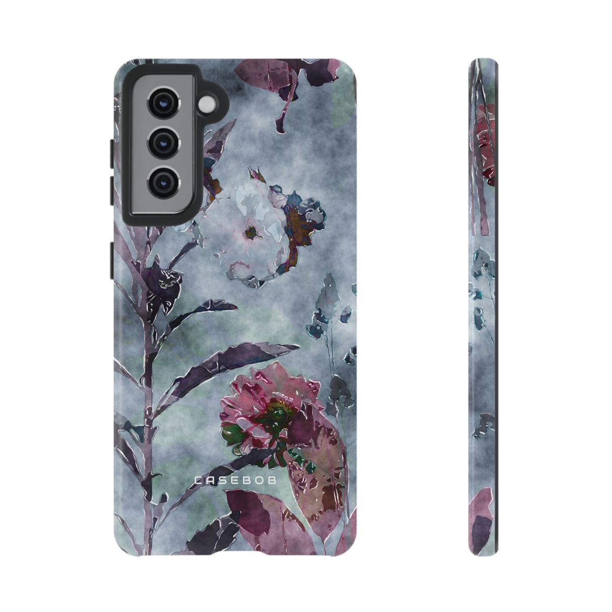 Monochrome Roses, Peonies & Asters - Protective Phone Case