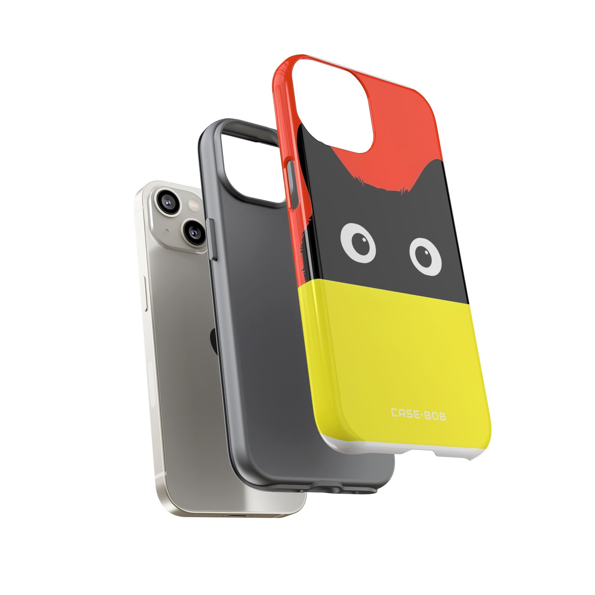 Peekaboo Cat Crimson iPhone 14 Case - Tough