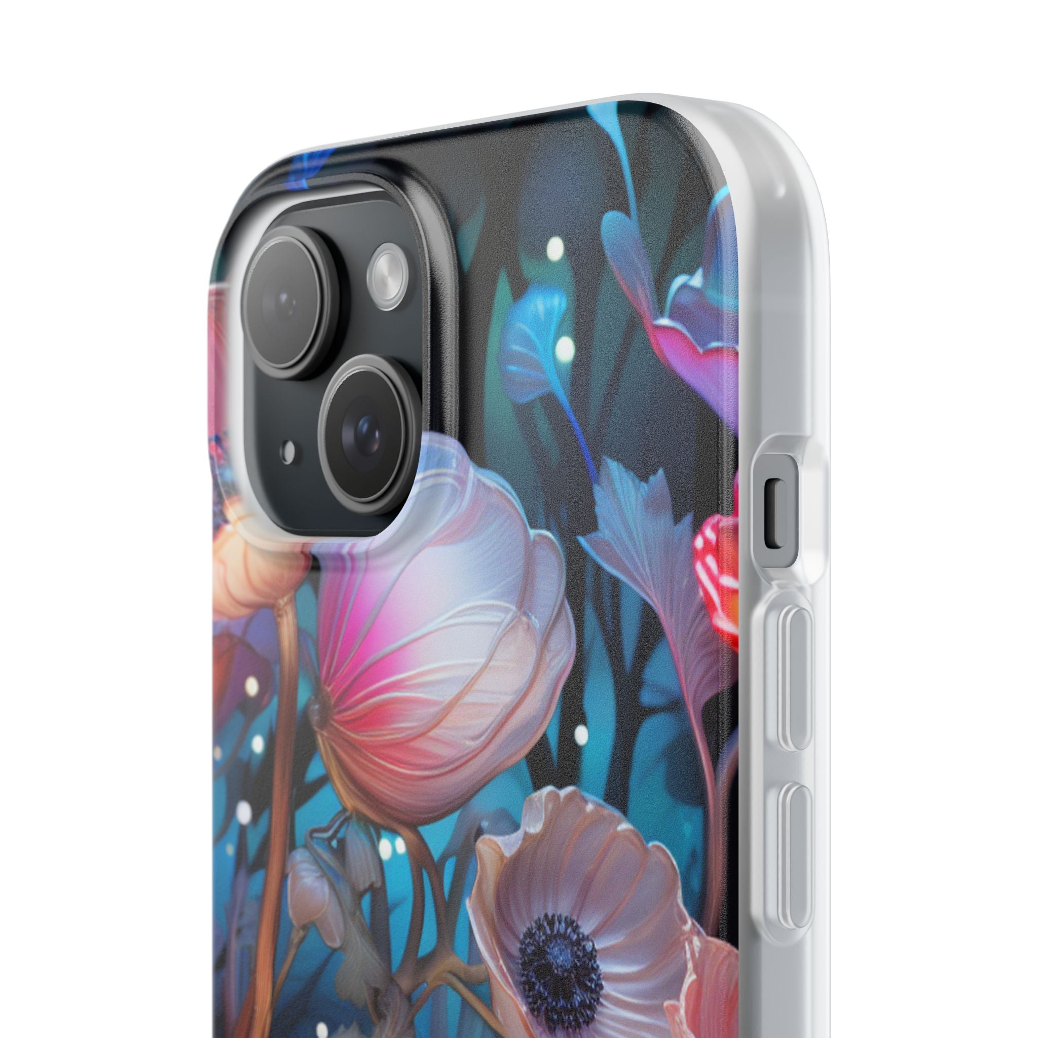 Translucent Bloom iPhone 15 Case - Soft