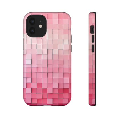 Pink Gradient Mosaic - Protective Phone Case