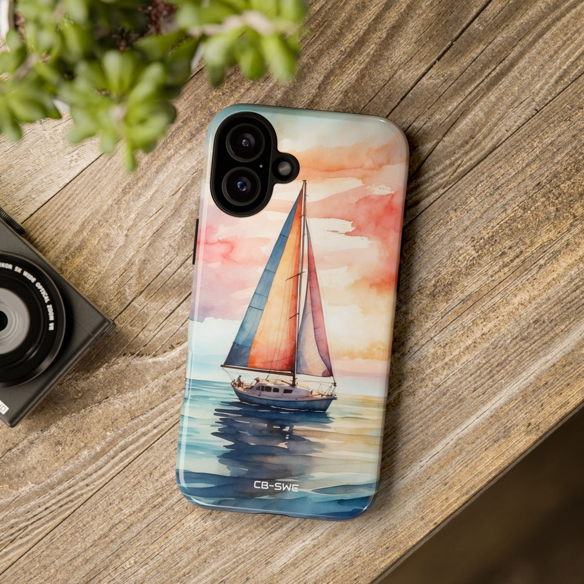 Sailboat Glides Calm - iPhone Case