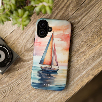 Sailboat Glides Calm - iPhone Case