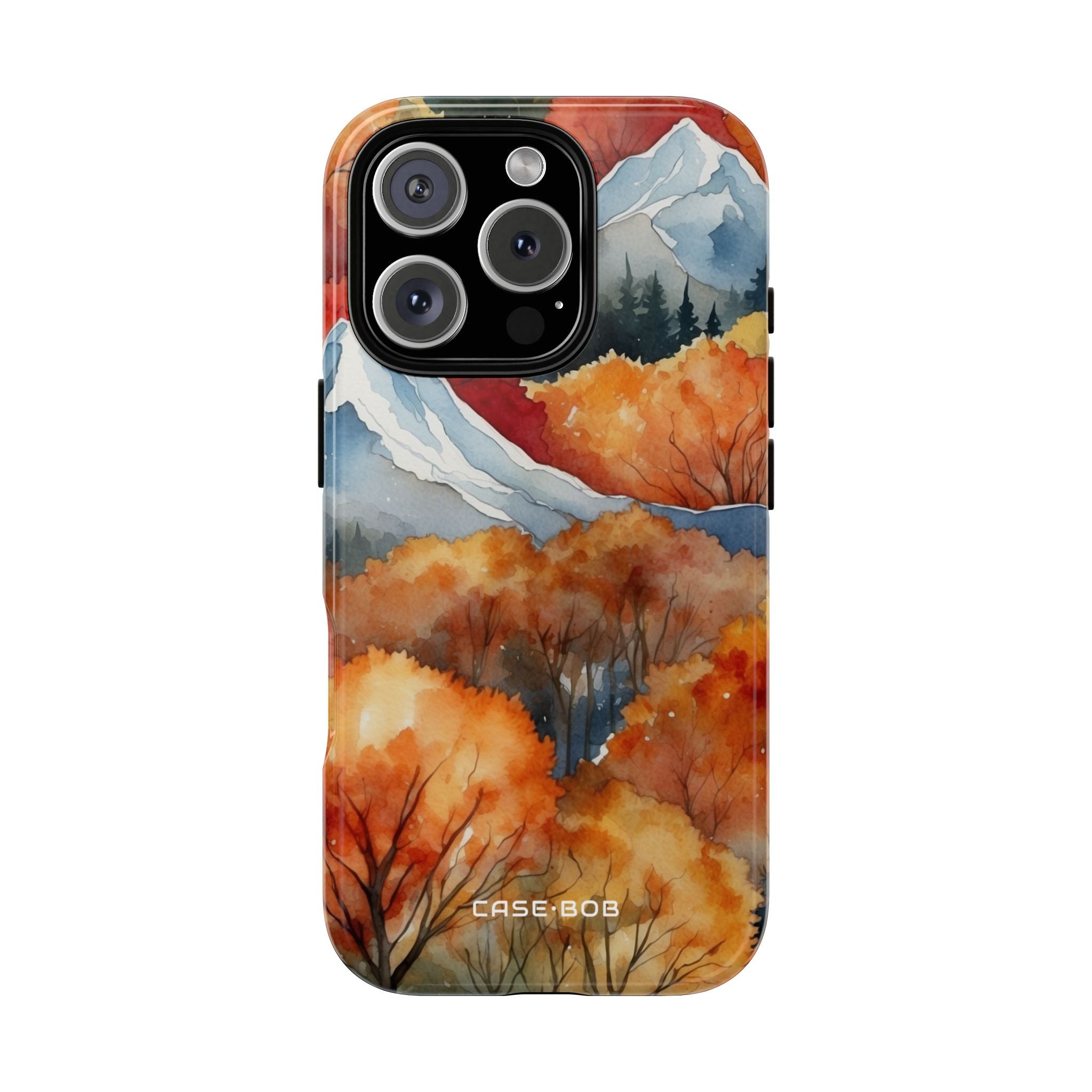 Snowy Peaks Autumn iPhone 16 Pro Case - Tough