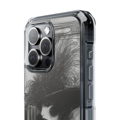 Timeless Elegance in Monochrome iPhone 15 - Clear Impact Phone Case