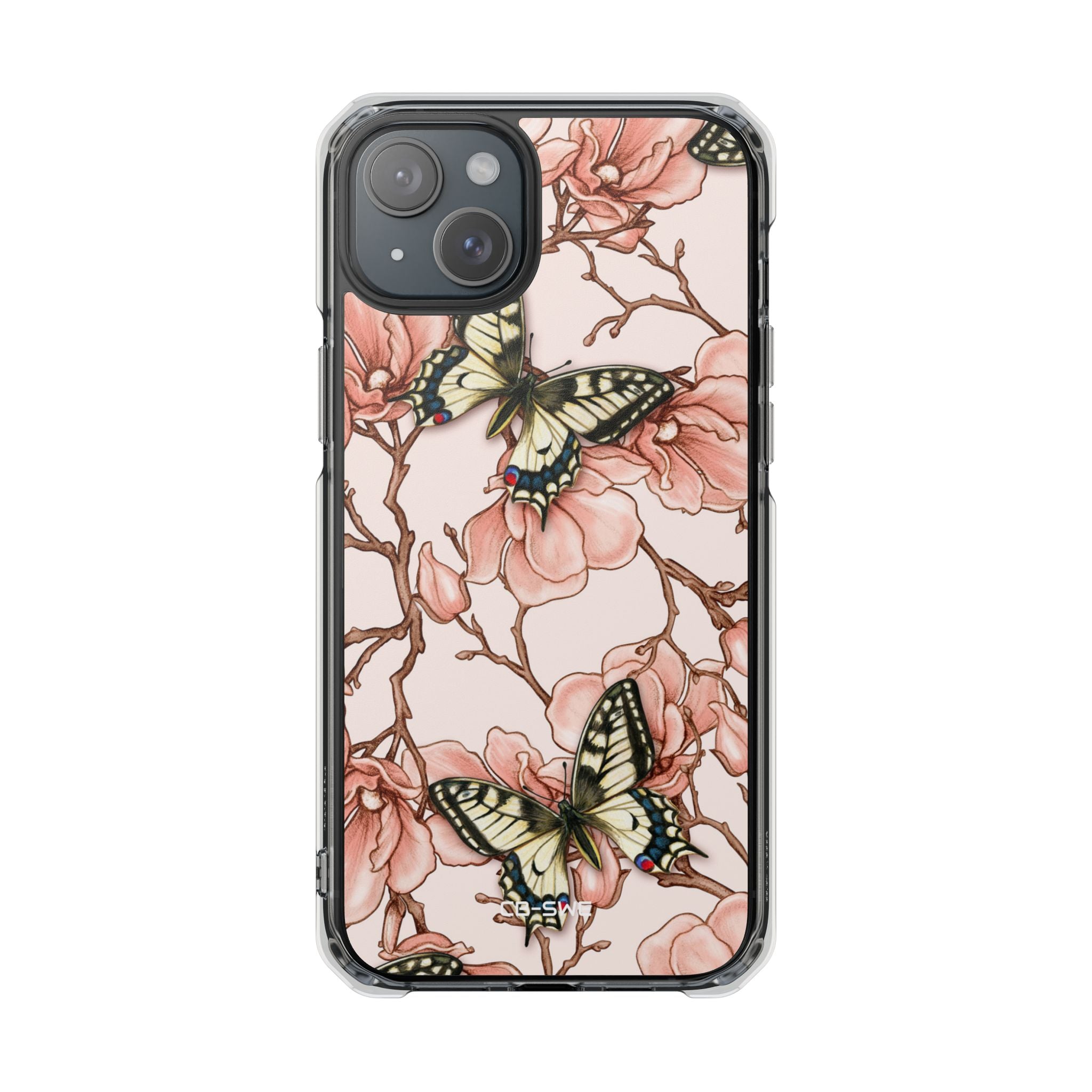 Butterflies and Magnolias Harmony iPhone Case - Impact