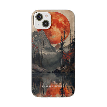 Celestial Glow Over Reflective Landscape iPhone 14 - Flexi Phone Case