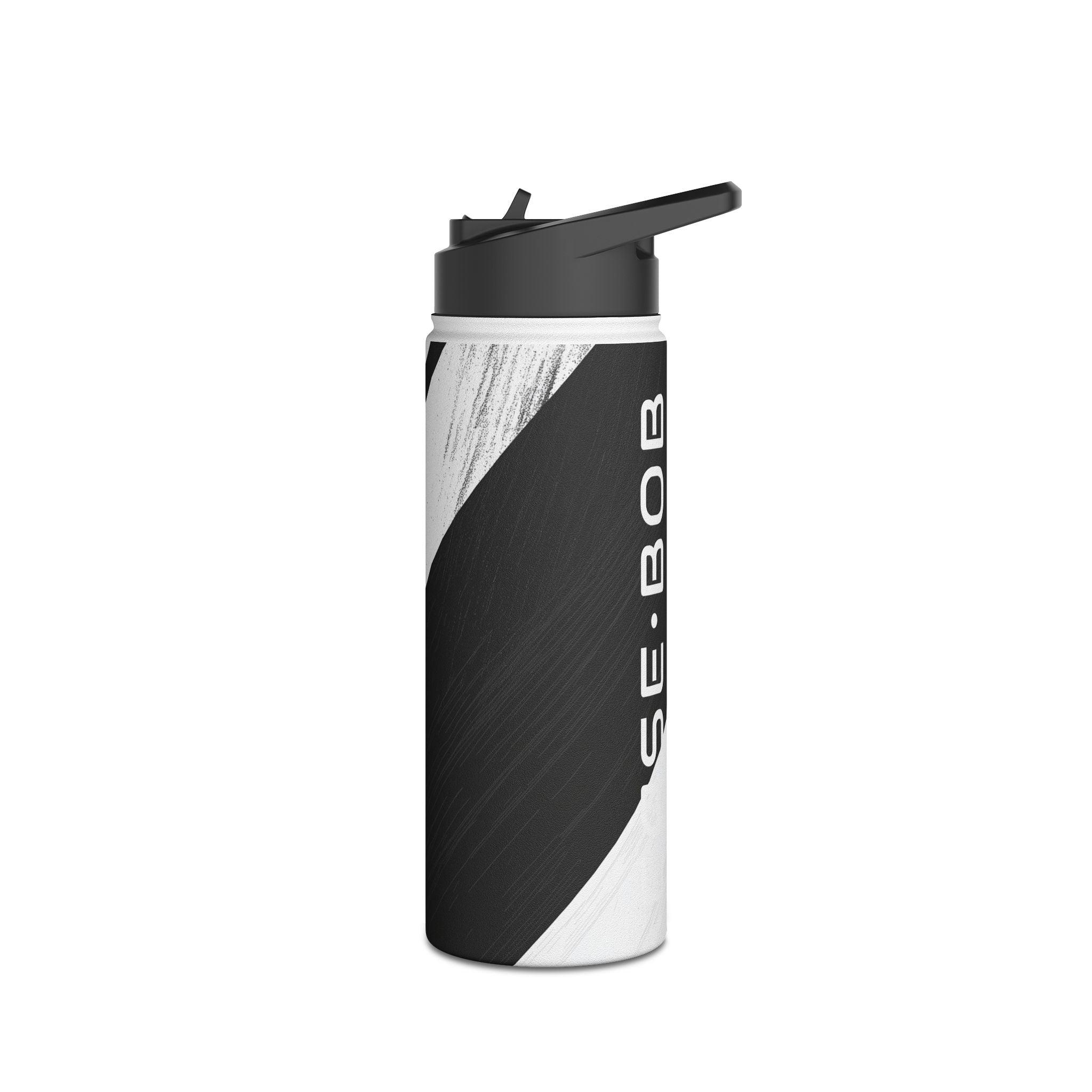 Striped Texture - Stainless Steel Water Bottle