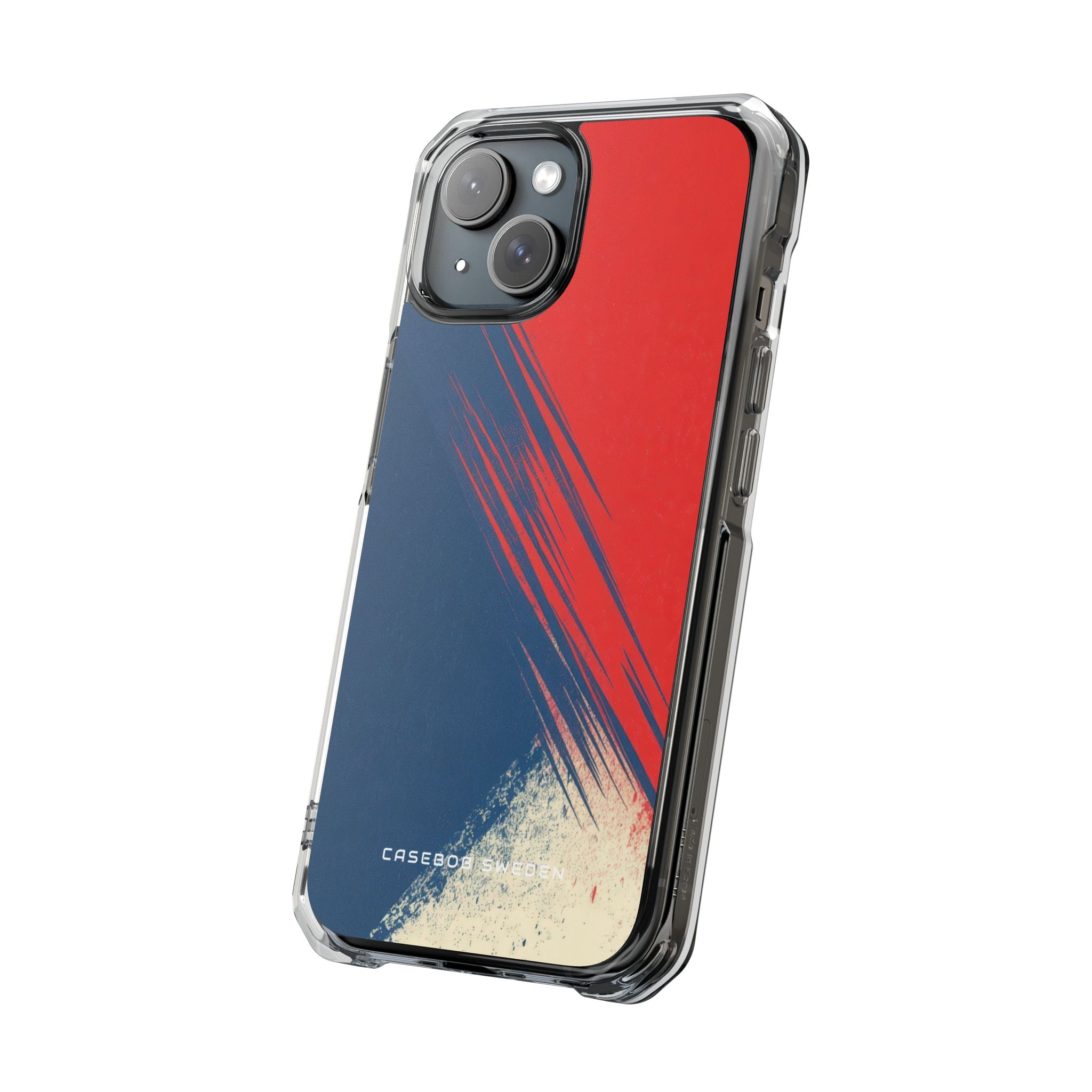 Vintage Brushstroke Harmony iPhone 15 - Clear Impact Phone Case