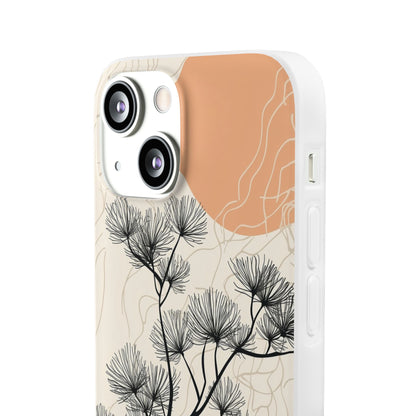 Spiky Tree Sunset iPhone 13 mini Case - Soft