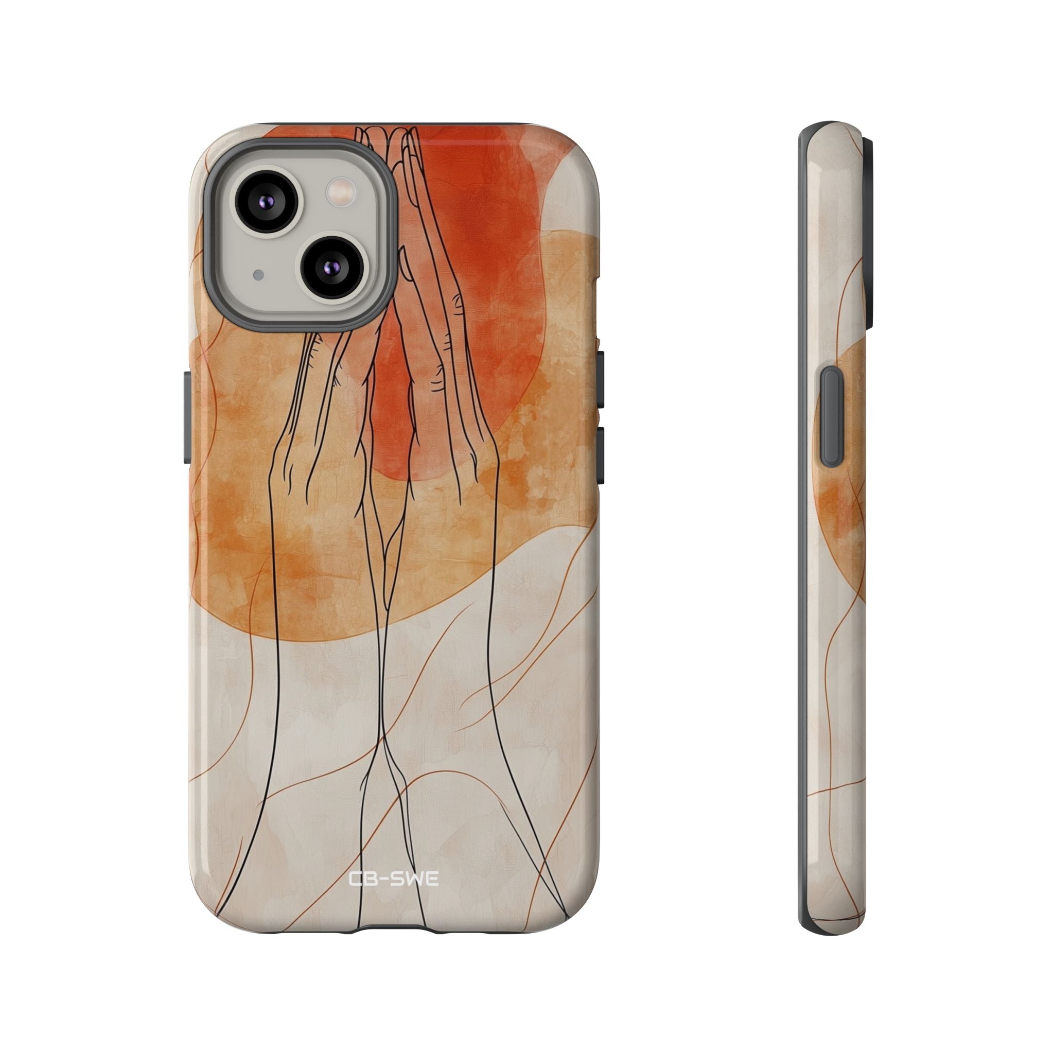 Hands Embrace Light - iPhone Case
